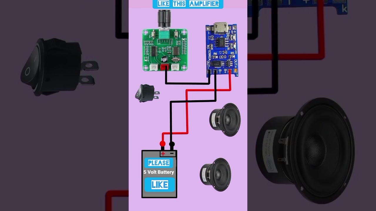[ PAM 8403 ] Bluetooth Kit Connection 🍎🍎🍎👆👆👆❤❤❤#pam8403 #bluetoothamplifier #blutoothspeaker #music