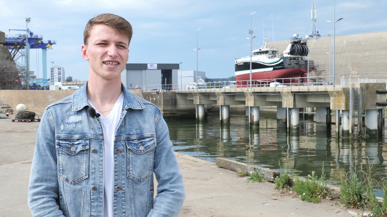 Jean, étudiant en Licence Pro Métiers de l'Industrie Navale et Maritime