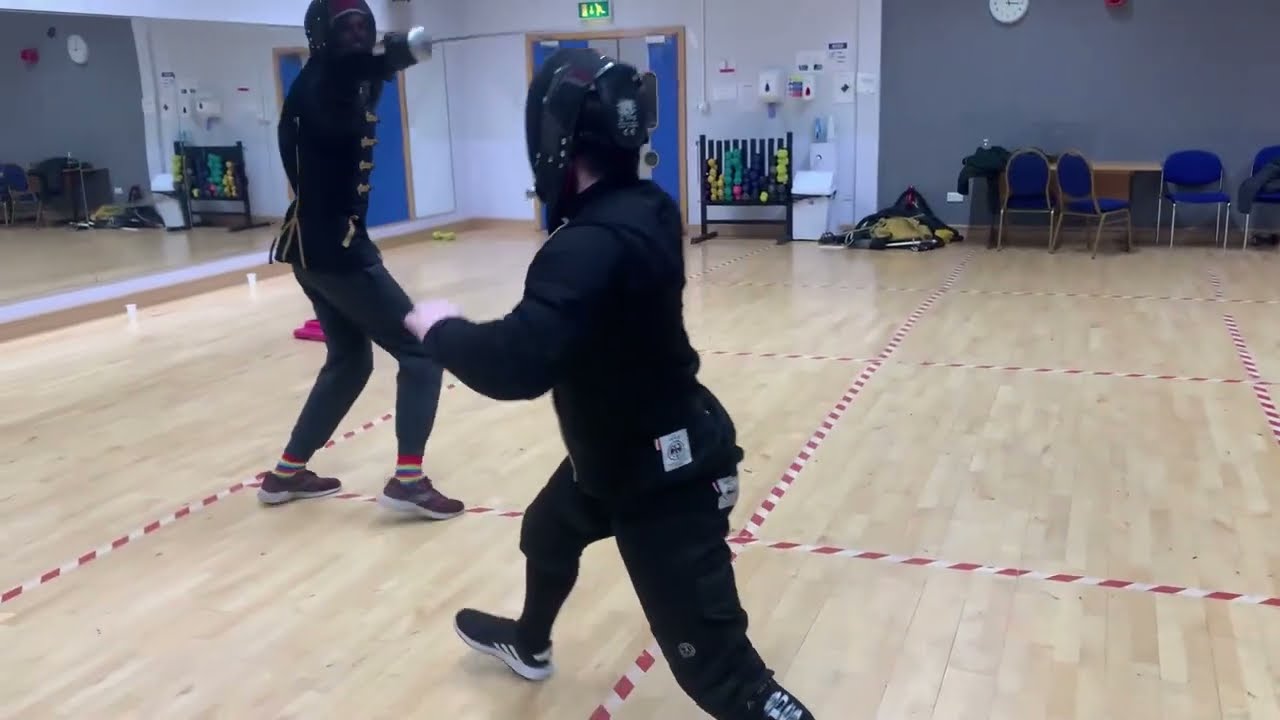 Rapier vs Smallsword Steel Sparring - Sam