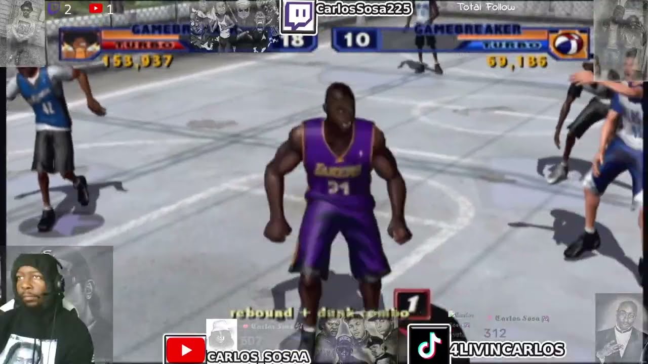 𝕮𝖆𝖗𝖑𝖔𝖘 𝑺𝖔𝖘𝖆🎶 Live Gaming Stream🎮 - NBA Street Ball 2⛹🏾 Pt 2 #ShortStream
