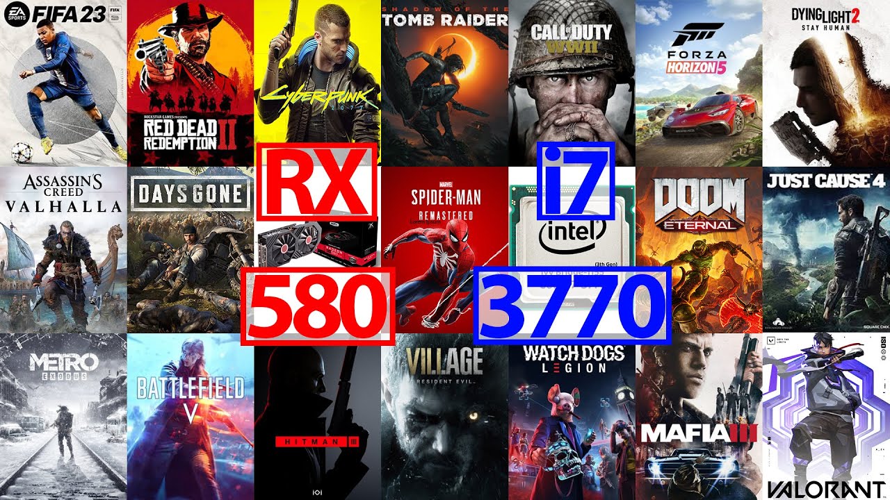 RX 580 8GB | i7 3770 | 16GB Ram | Test in 19 Games