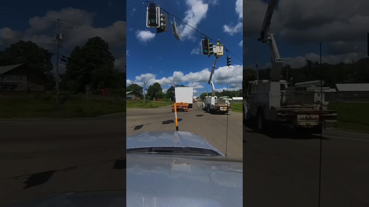 Oversize load working with bucket trucks! Full video coming soon!