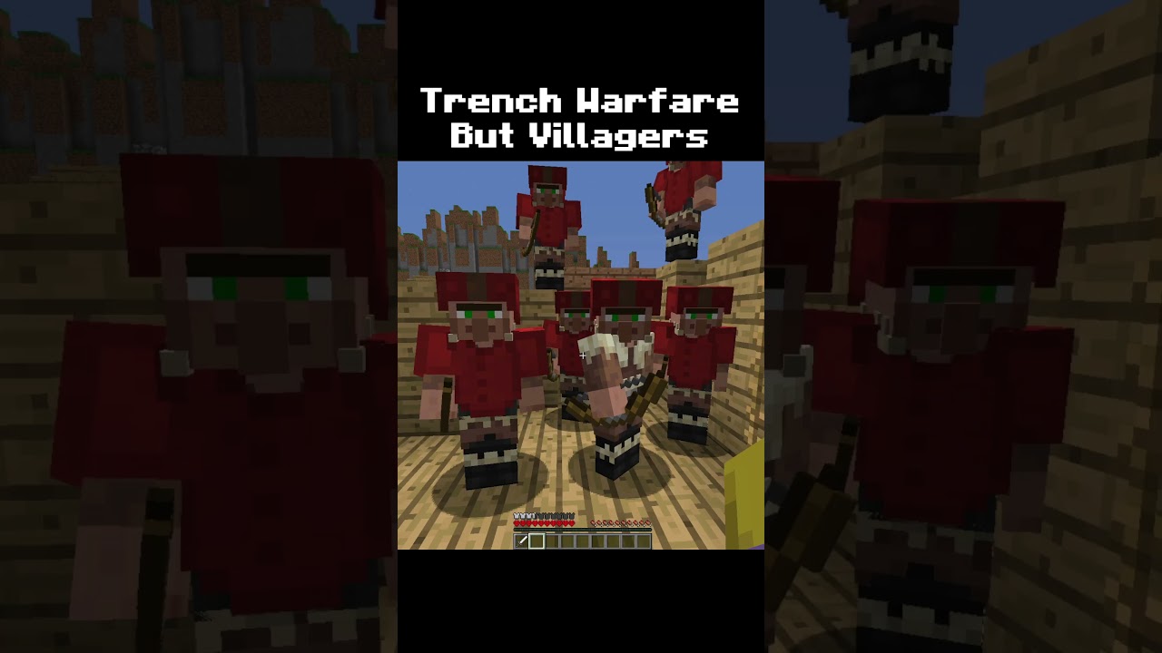 Minecraft Historically Accurate 1000% Trench Warfare Villagers