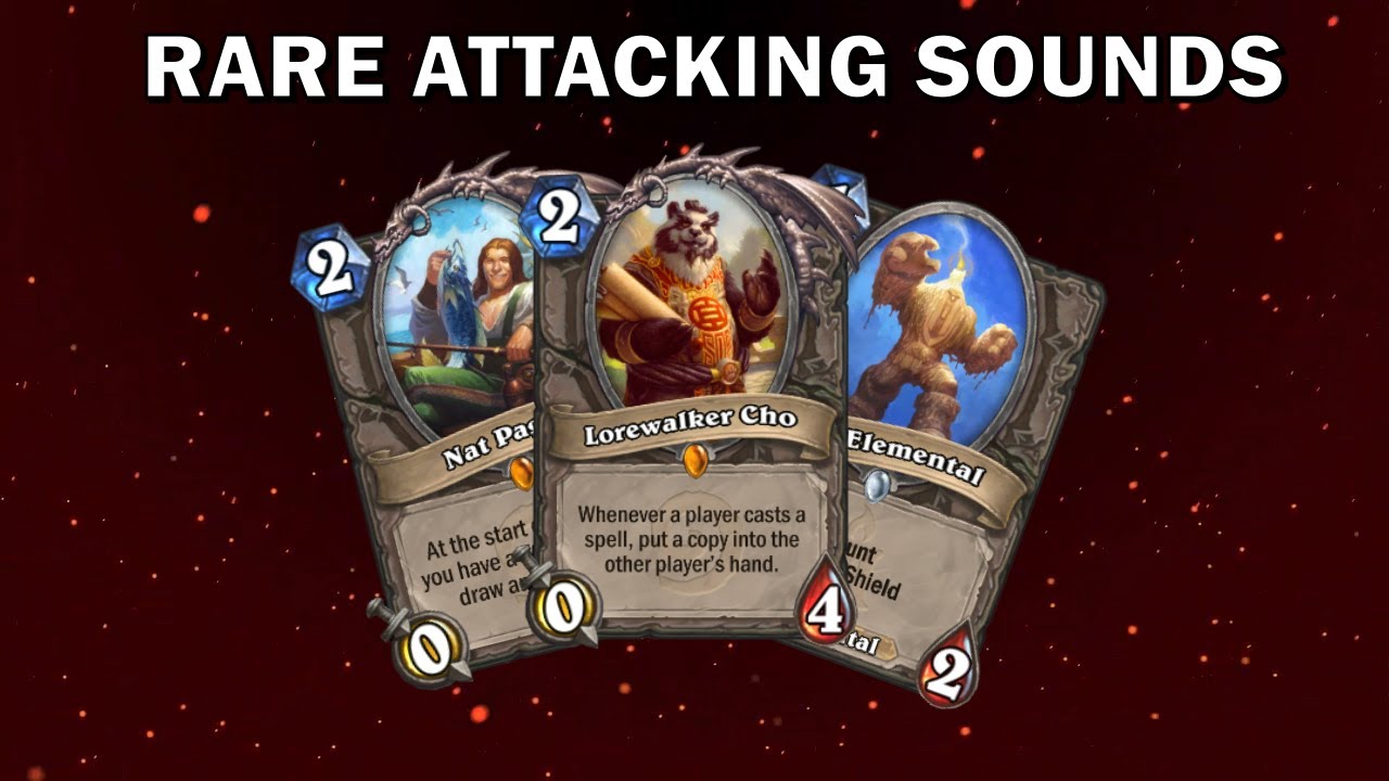 Hearthstone - 25 Rare Attacking Sounds you Probably Never Heard (0 attack minions)