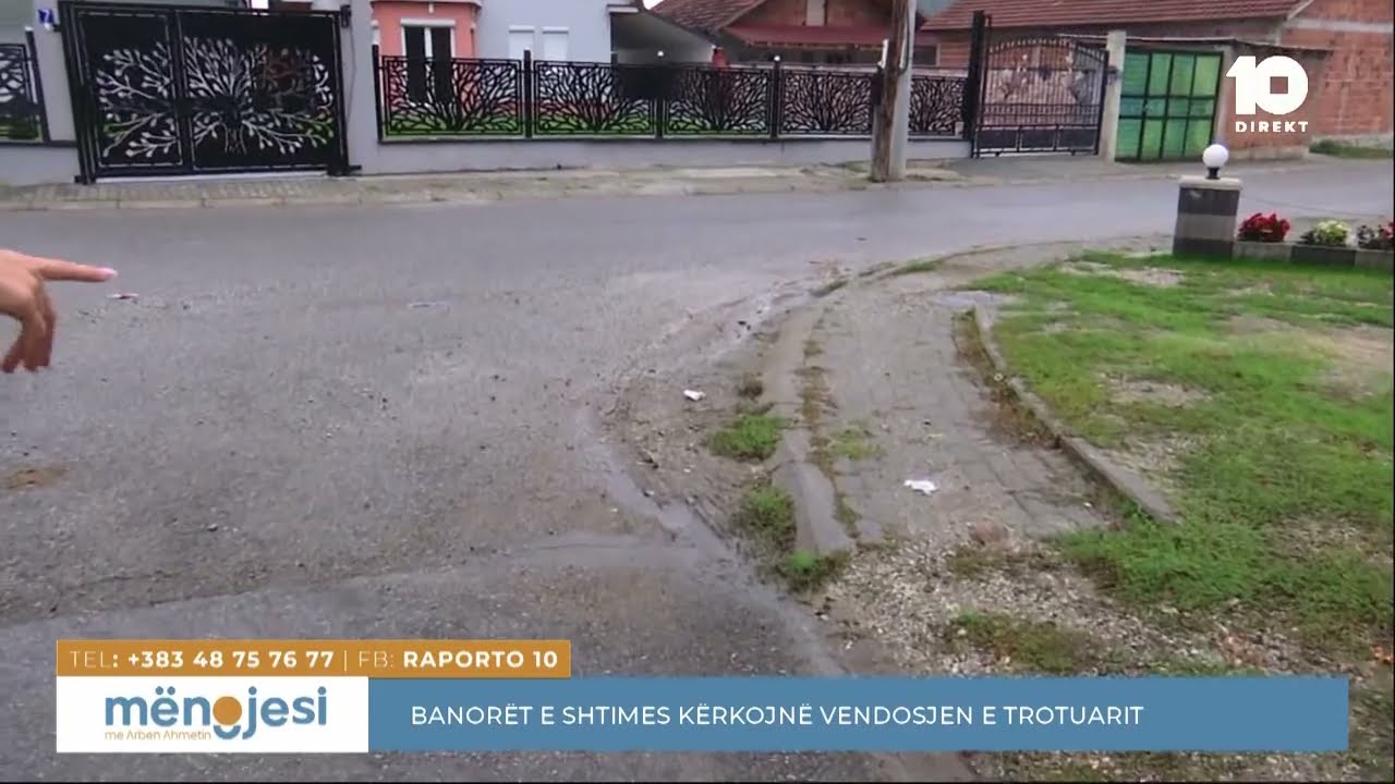 Banorët e rrugës “Ramadan Elashani” në Shtime kërkojnë nga komuna që të ua vendos trotuarin në rrugë