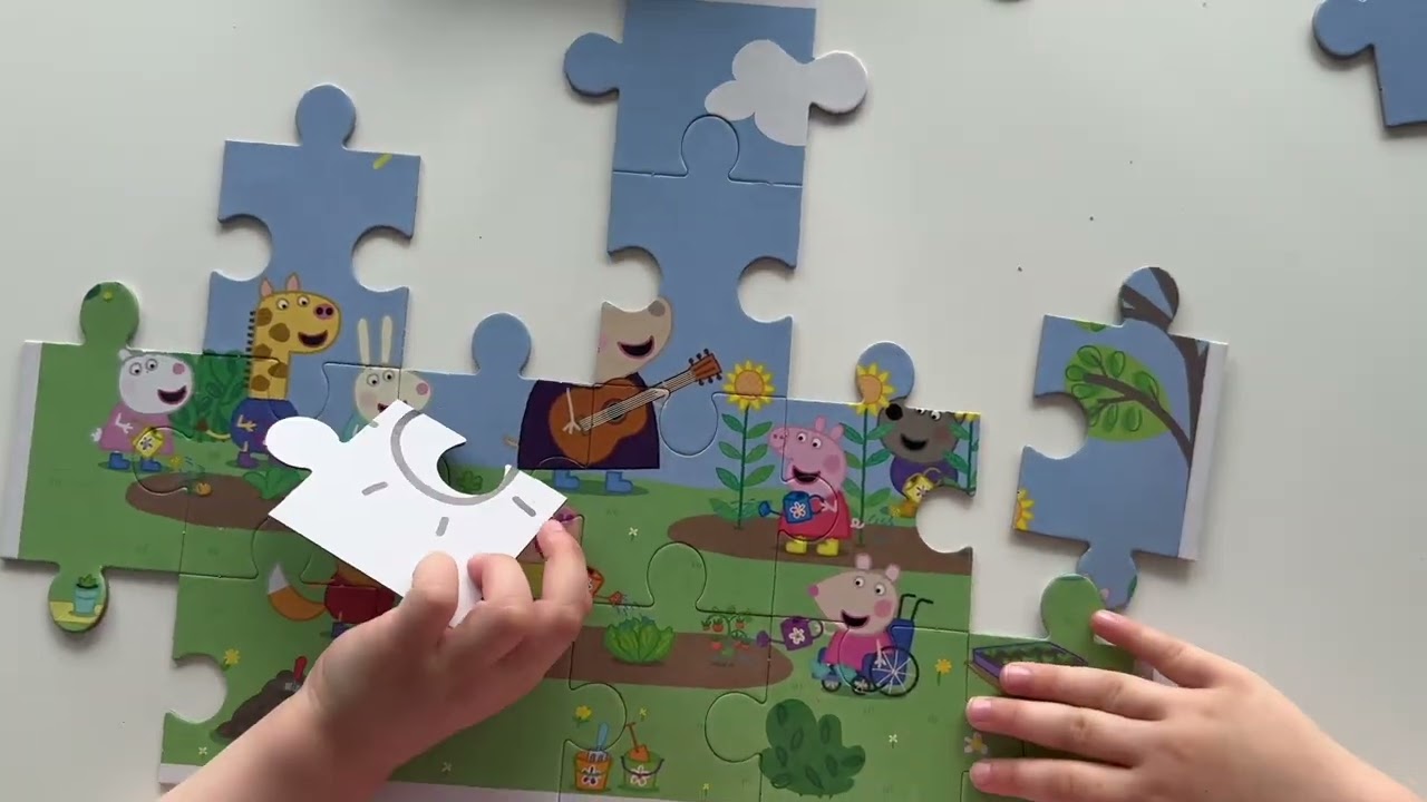 Peppa Pig Puzzle – Lili układa puzzle Świnka Peppa | Kids Puzzle Fun🧩🐷