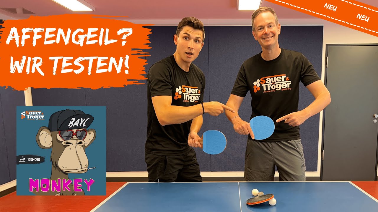 Affengeil?! Lange Noppe - MONKEY | OFF- Holz Banana | Sauer & Tröger Tischtennis | TESTVIDEO