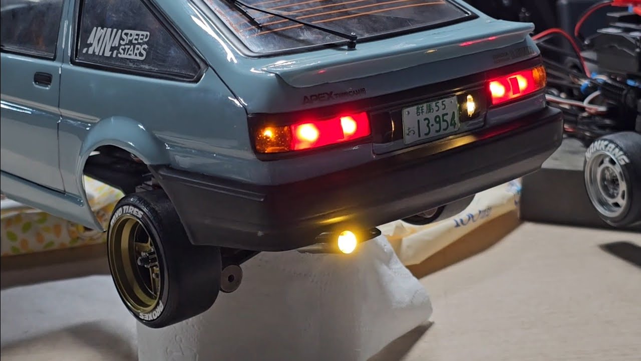 1/10 rc body toyota Levin led 작업
