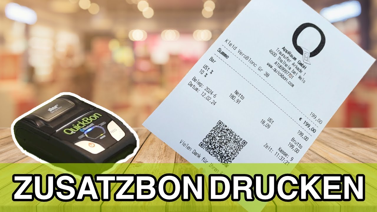 Zusatzbons leicht gemacht mit QuickBon!
