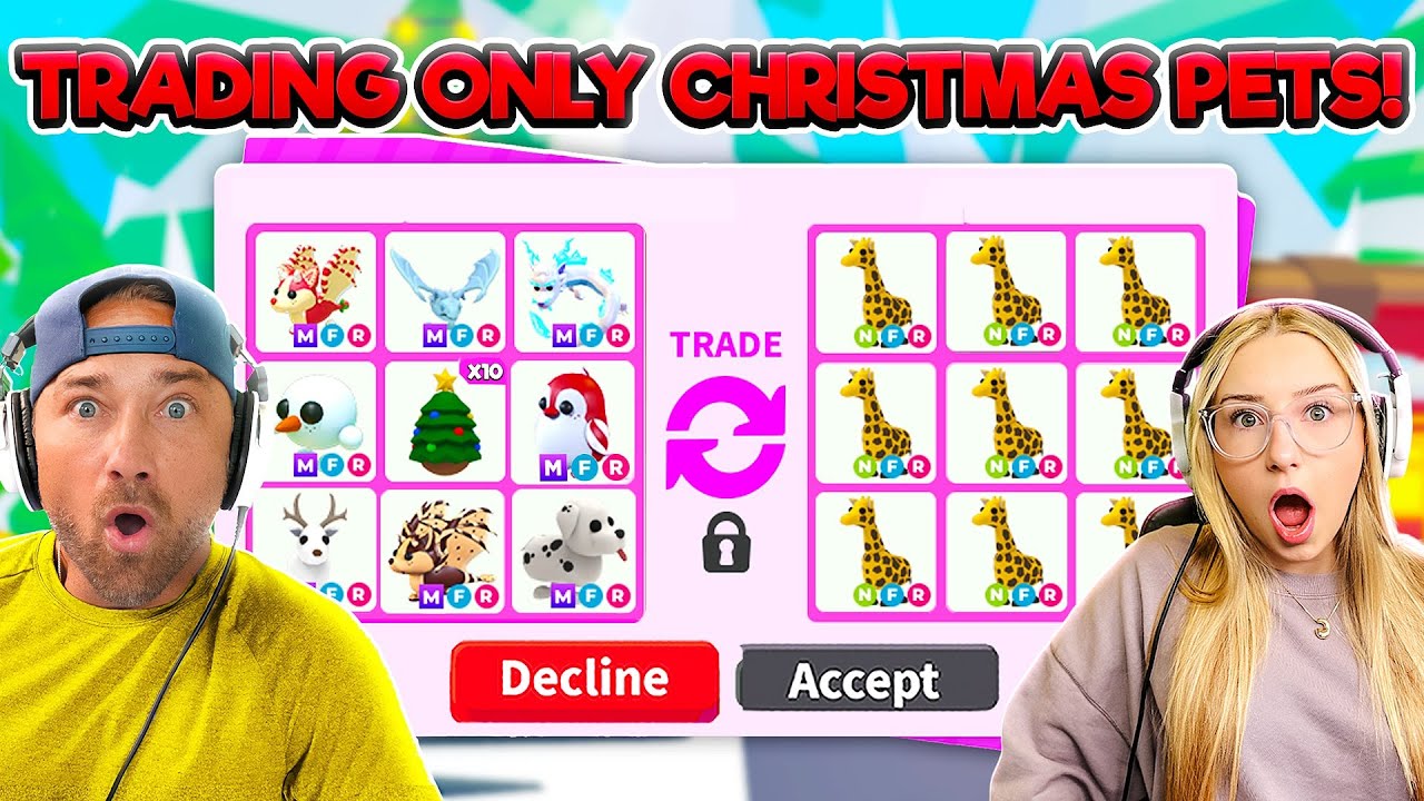 Cammy Trades only MEGA CHRISTMAS PETS in Adopt Me!