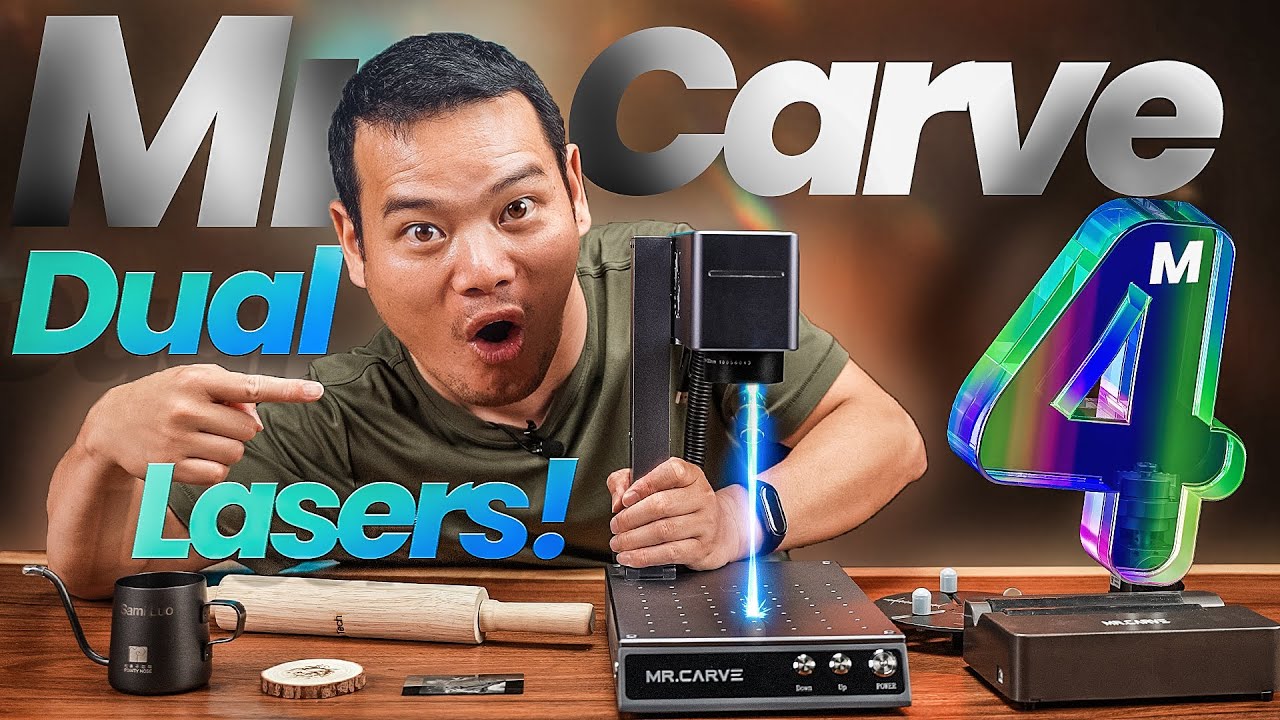 Mr. Carve M4 Dual-Laser Engraver - Same Price, More Features!