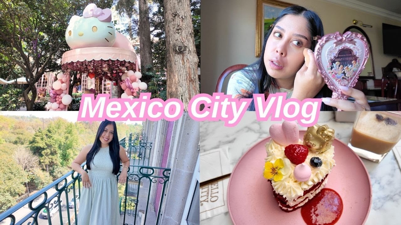 ASMR Vlog | ♡ I went to the hello kitty cafe in Mexico City (whispered voice over)