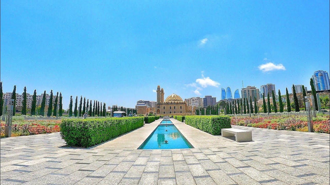 Mərkəzi Park, Bakı - Şərhsiz piyada turu (İyun 2021) Bax və özünü orada hiss et - 4k Walking tour