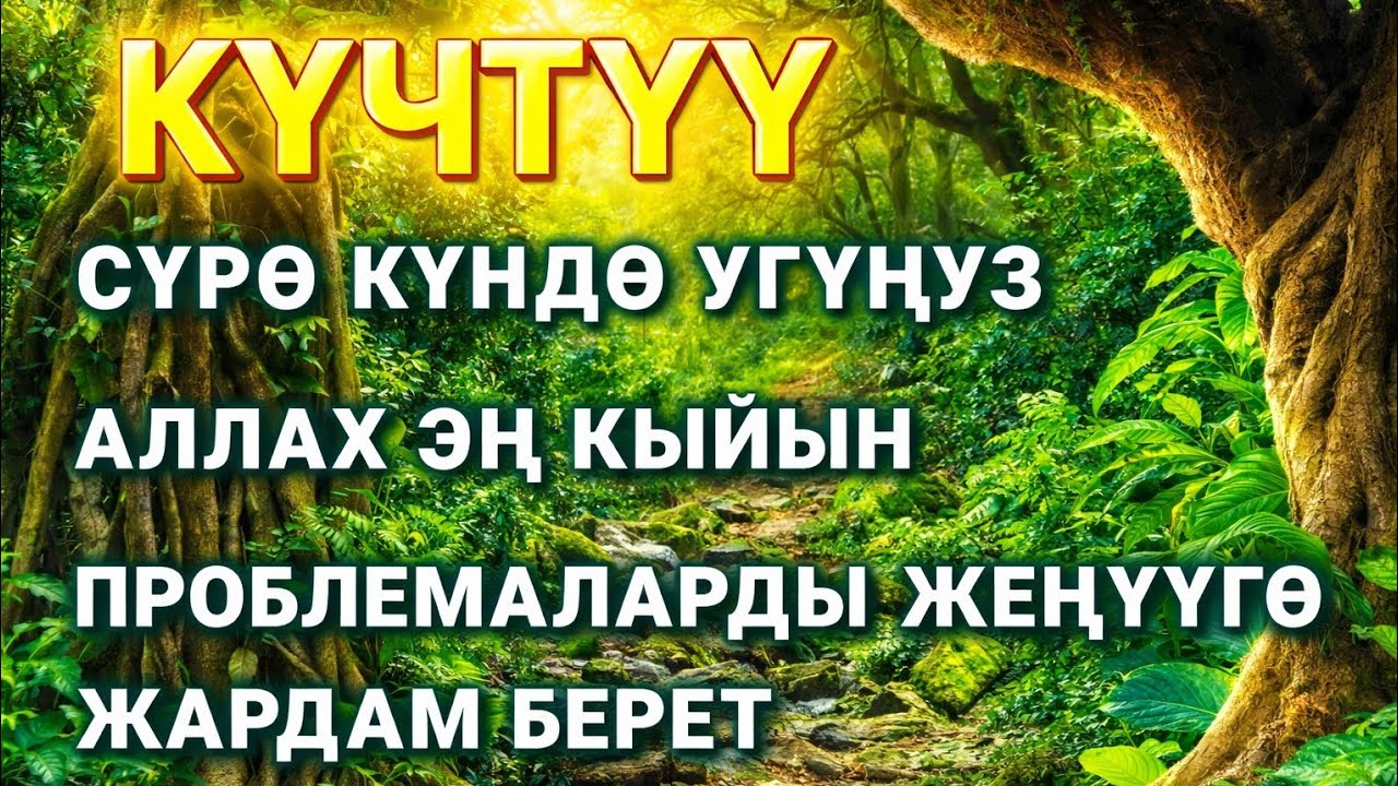 Бактыга тартуучу: Ырыскыны чакыруу үчүн бул аятты кыскача ойнотуңуз