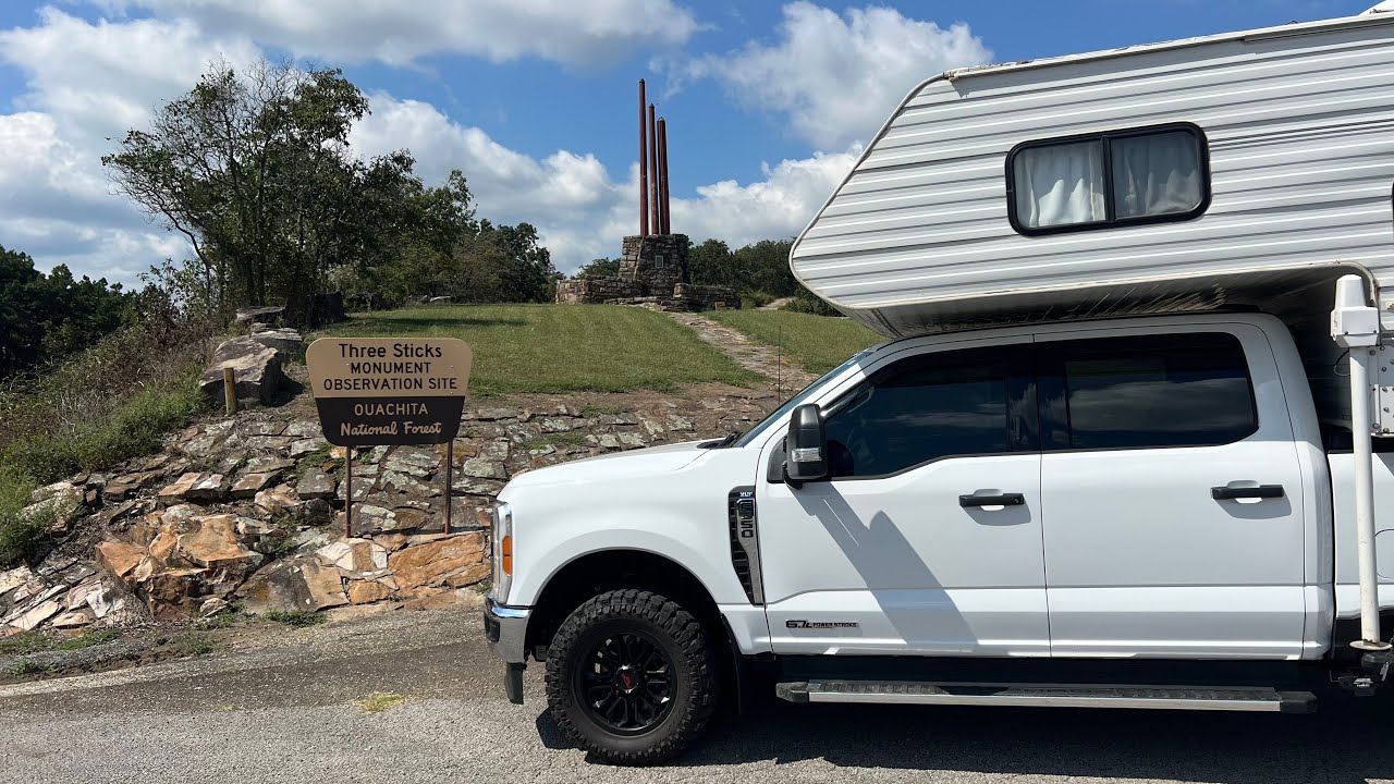 Cedar Creek Ouachita National Forest - Three Sticks Monument - Dispersed Camping Oklahoma