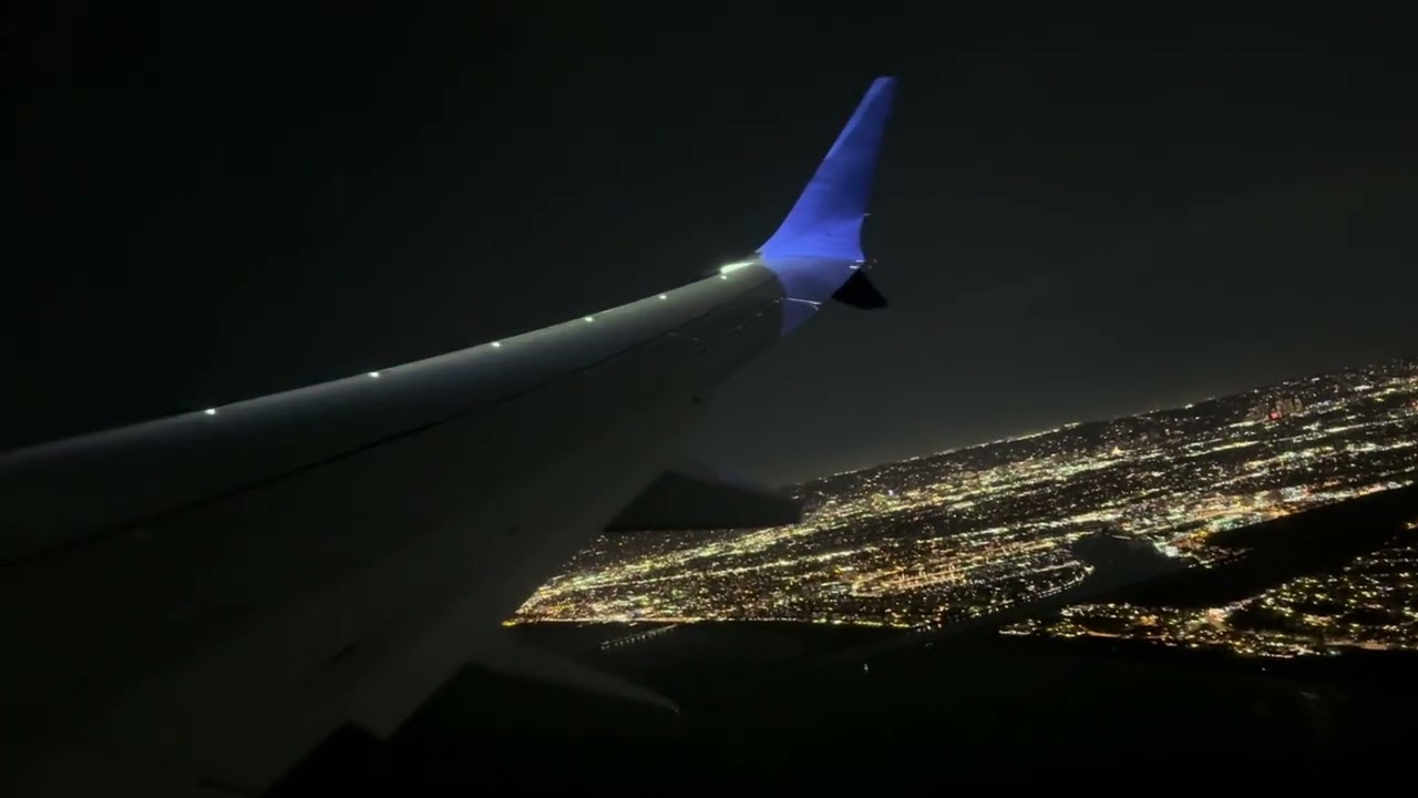 Evening Take Off from Los Angeles - United Airlines - Boeing 737 MAX 8 - LAX to SJO