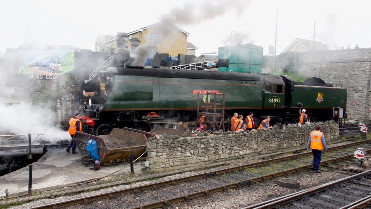 Swanage Strictly Bulleid Gala Sunday 2nd April 2017 Five Working Light Pacifics