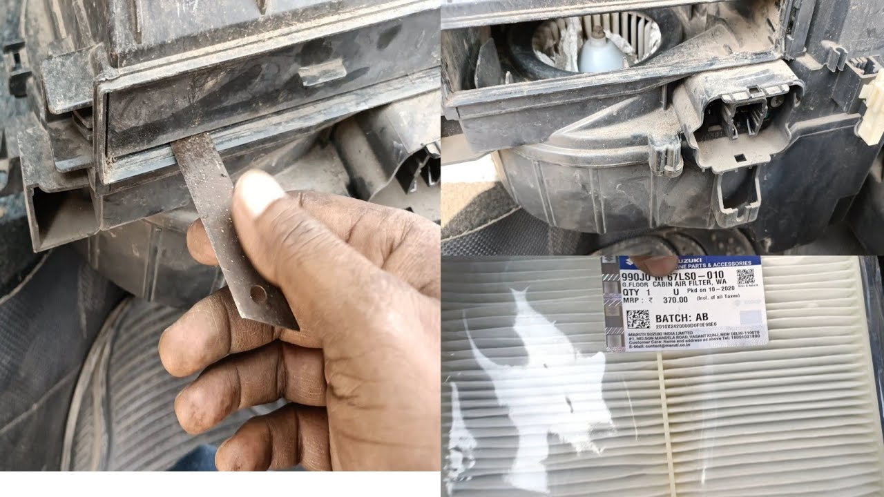 Maruti Suzuki  Wagon r AC filter fitting/ extra cabin air filter installation Maruti Suzuki WagonR
