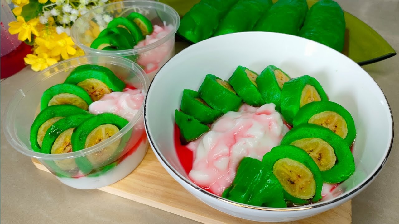Cobain Es Pisang Ijo khas Makassar ini, Seger dan Lembut  bisa untuk Ide Jualan