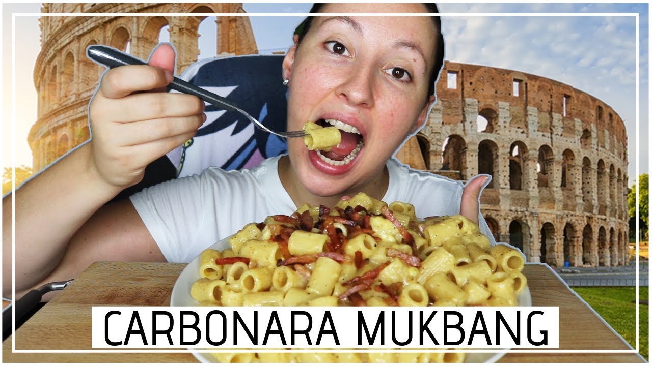 CARBONARA MUKBANG EATING SHOW ITA #37