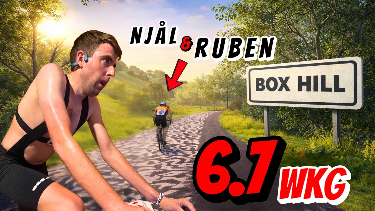 Личный рекорд 422 ватта на трассе Box Hill в соревновании с гонщиками мирового класса!!