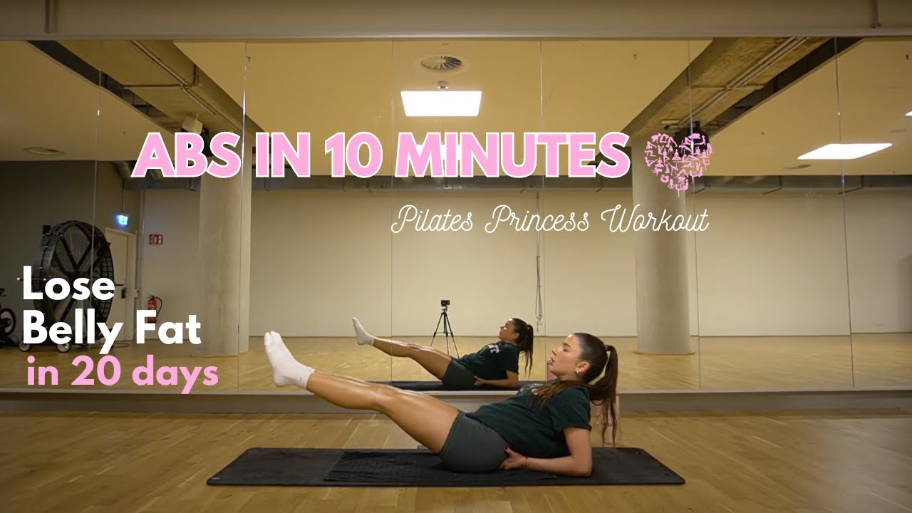 10 MINUTES PILATES ABS WORKOUT/ LOSE BELLY FAT / no repeat, no equipment,