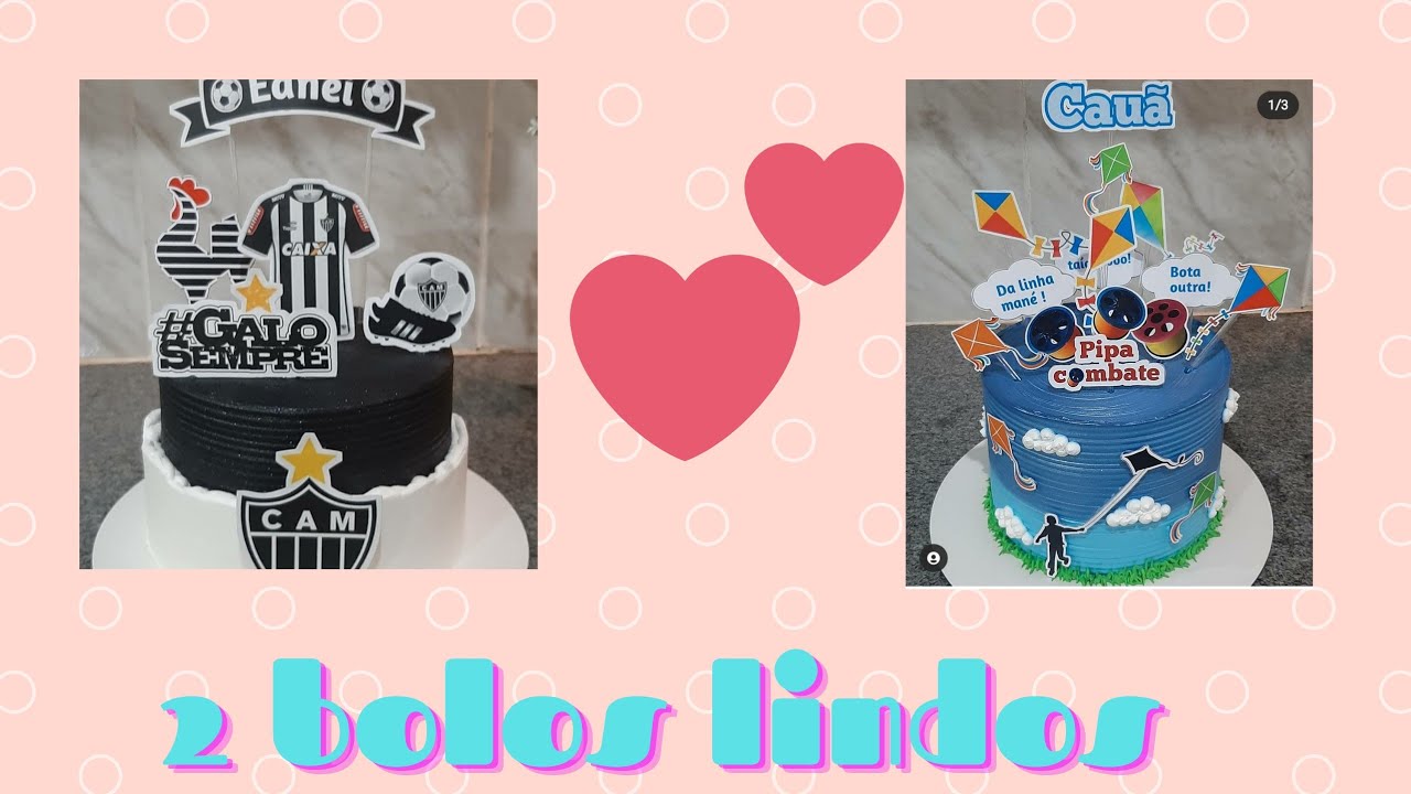 Bolo do galo e bolo pipa