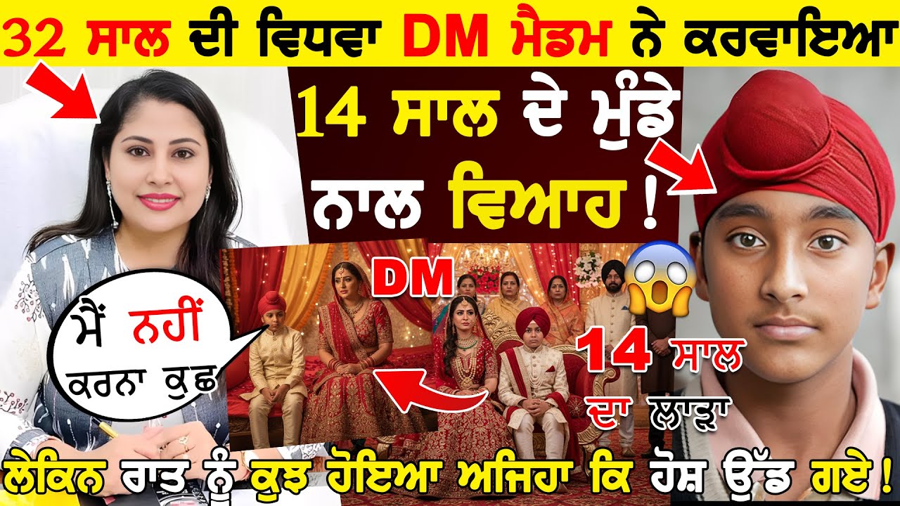 32 ਸਾਲ ਦੀ ਵਿਧਵਾ DM ਮੈਡਮ ਨੇ ਕਰਵਾਇਆ ਇੱਕ ਅਜਿਹਾ ਵਿਆਹ! 💔 ਫਿਰ ਜੋ ਸੱਚਾਈ ਸਾਹਮਣੇ ਆਈ, ਹੋਸ਼ ਉੱਡ ਗਏ!