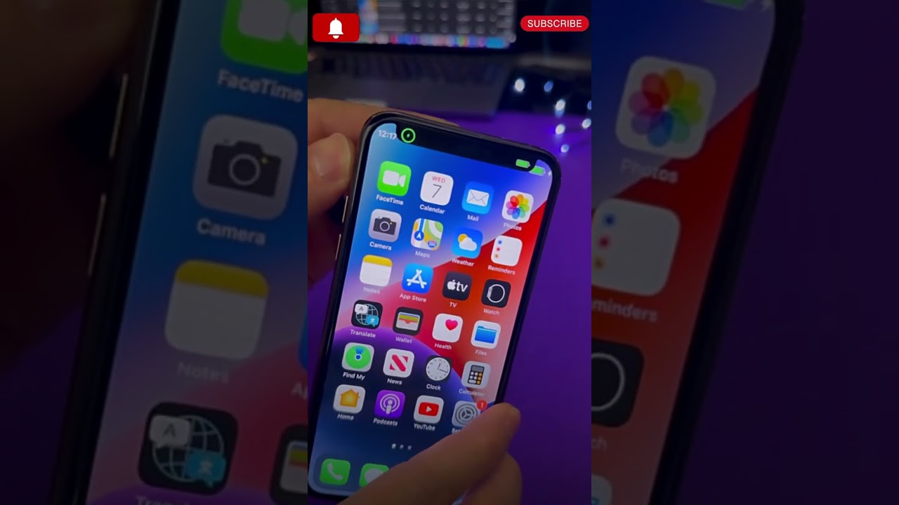iPhone 12 pro dynamic Notch😱.#apple #iphone12pro #dynamic #shorts