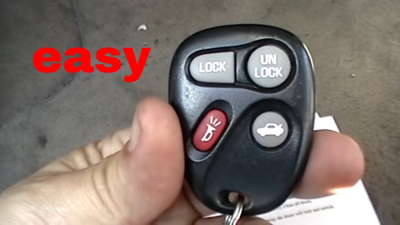 Easy Guide: Program Keyless Entry Remote for 1996 Oldsmobile Aurora