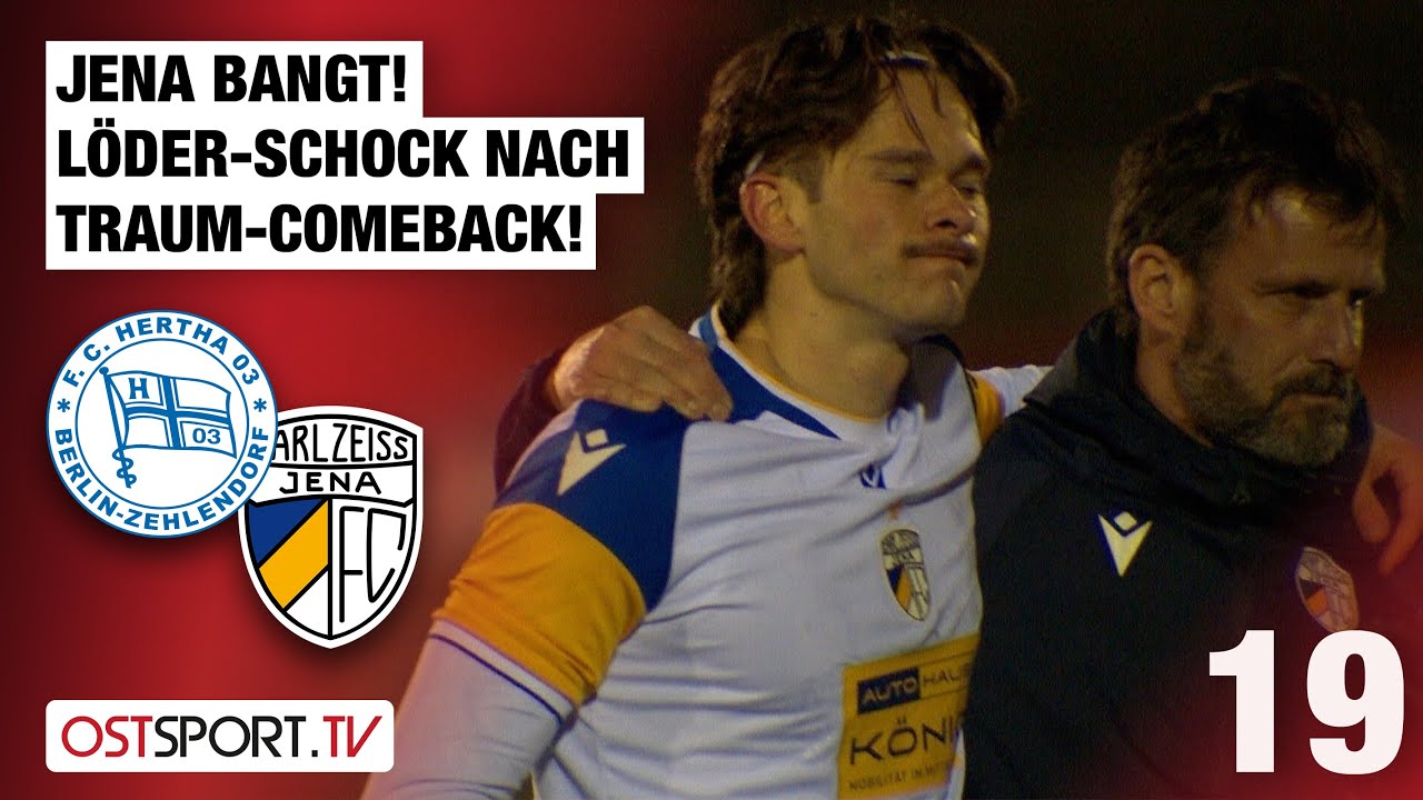 L&ouml;der-Schock nach Traum-Comeback: Hertha 03 Zehlendorf - Carl Zeiss Jena | Regionalliga Nordost