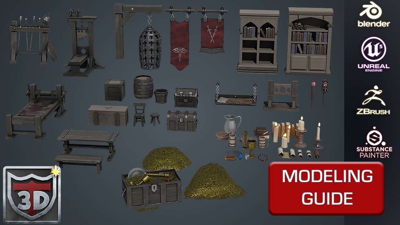 Blender 3 Become a Prop Artist Complete 3D Modelling Guide