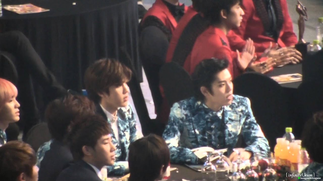 140123 서울가요대상 INFINITE 으르렁~ 으르렁대는 성열이와 동우..★