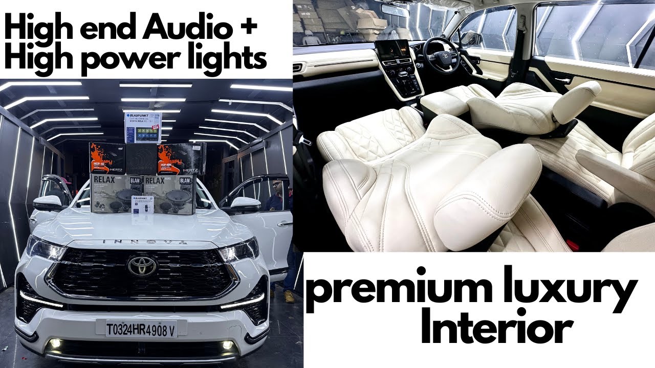 Ultra Premium Interior ✅ + Heavy Audio 🔊| Toyota Innova Hycross 2024 | Hycross Modified| New Invicto