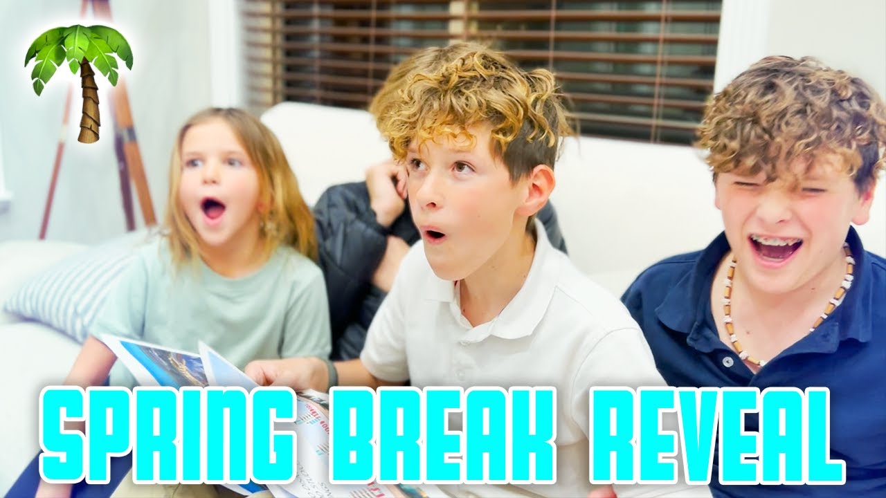 BIGGEST FAMILY TRIP EVER | SPRING BREAK VACATION PLAN | BIG VACATION REVEAL