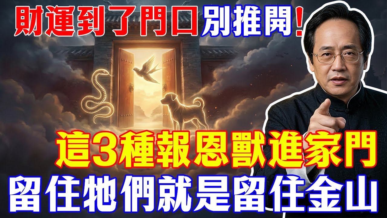 財運到了門口別推開！這3種報恩獸進家門，留住它們就是留住金山