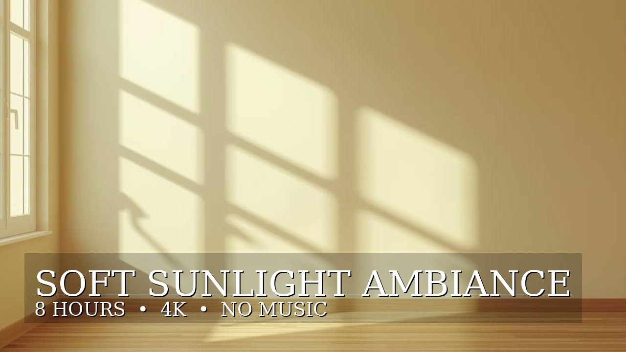 Living Frame | Soft Sunlight Wall Art | 8 Hours | No Sound