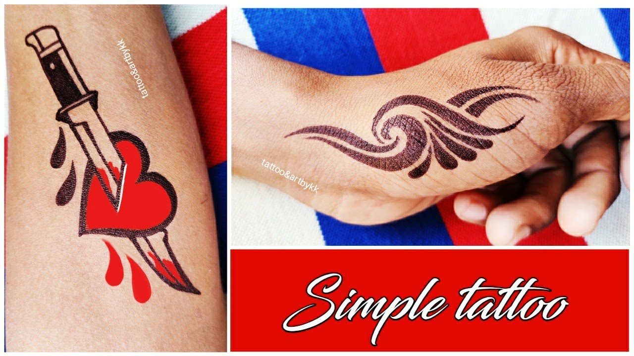 How to make temporary tattoo at home  beautiful idea loving tattoo