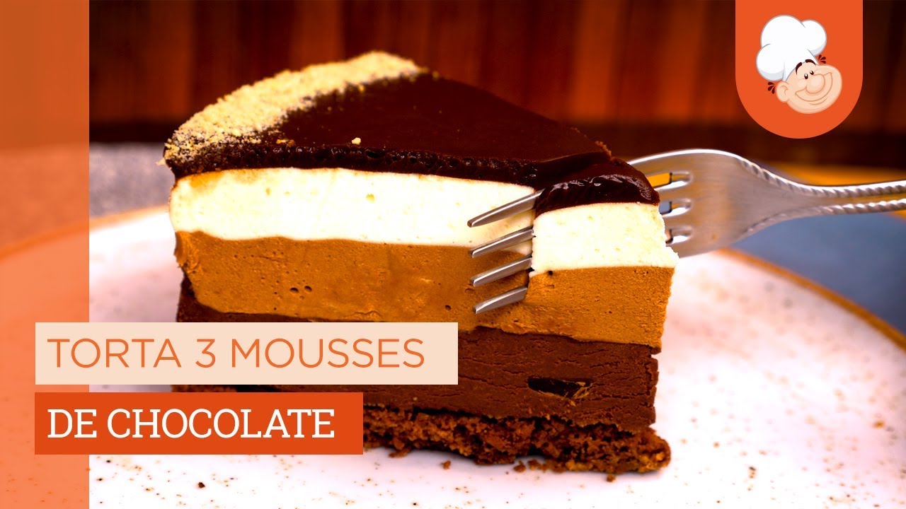 Torta 3 mousses de chocolate — Receitas TudoGostoso