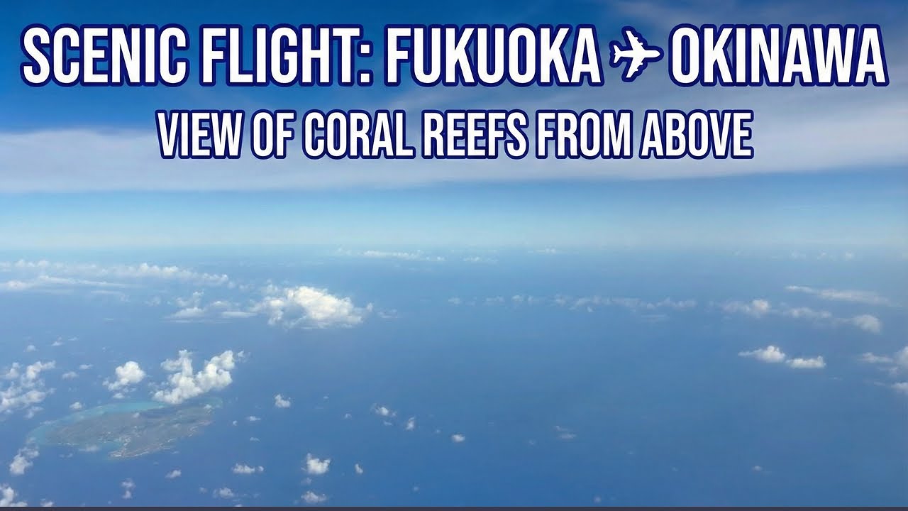 Flying over the Okinawa Blue (Actually, this is the return flight lol)