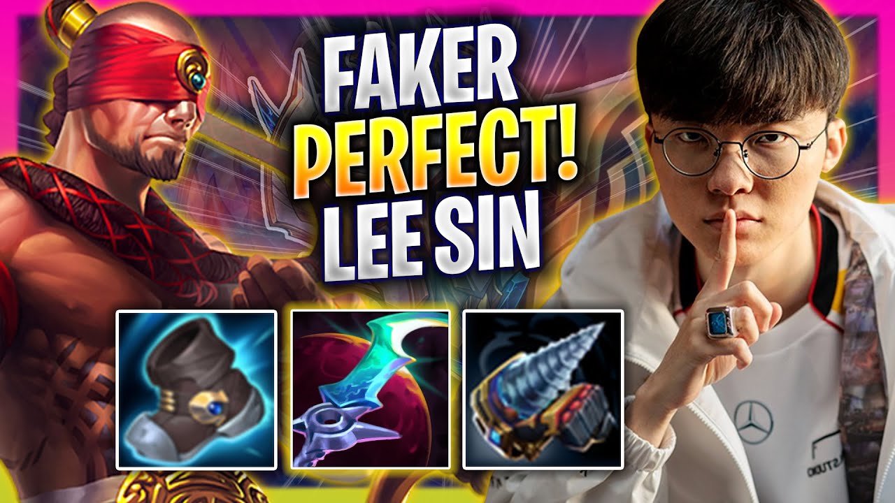 FAKER PERFECT GAME WITH LEE SIN! - T1 Faker Plays Lee Sin JUNGLE vs Nidalee! | Season 2025