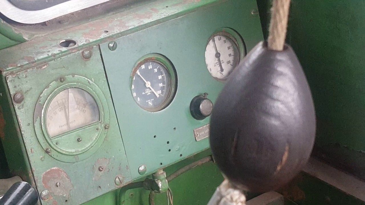 Inside the cab of an Alco RS3