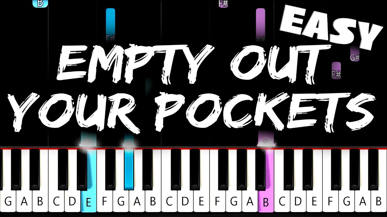 Juice WRLD - Empty Out Your Pockets - EASY Piano Tutorial