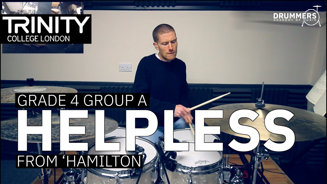 Drum Lesson: Grade 4 Group A: 'Helpless' - L M Miranda arr. C Burgess (TCL Drum Kit 2020-2023