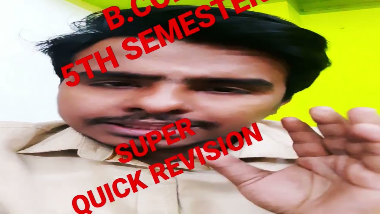 #calcutta_university #bcom5thsem #accounts #cu #cubcom #accountsrevision #ajitsir #accountsmaraton