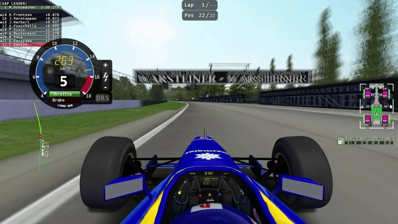 Rfactor F1 1996 Mod Showing All Teams
