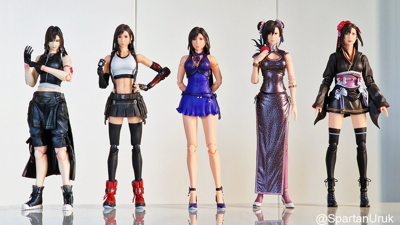 Every Play Arts Kai FFVII Remake Tifa Figure Comparison Review