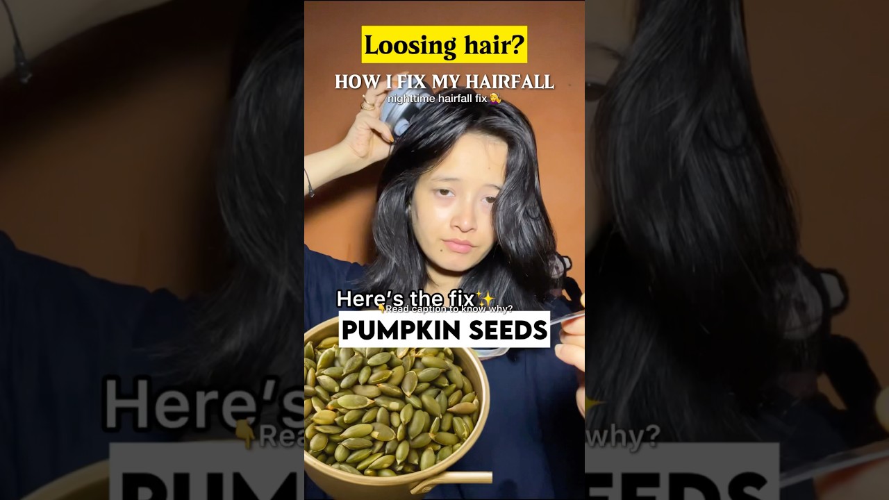 Struggling with Hair Fall? Try This Bedtime Hack | Pumpkin Seeds for Hair Growth & Hormonal Balance