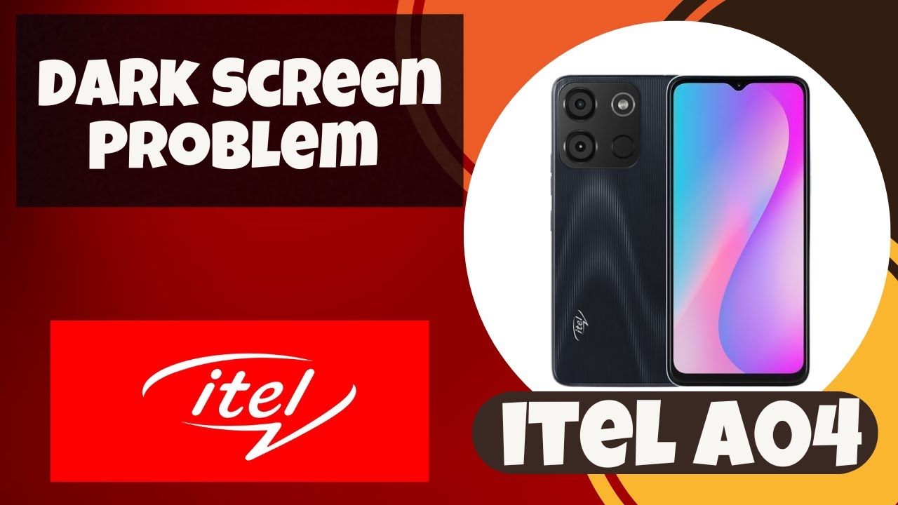 How to Fix itel A04 Black Screen / Dark Screen Problem  #new