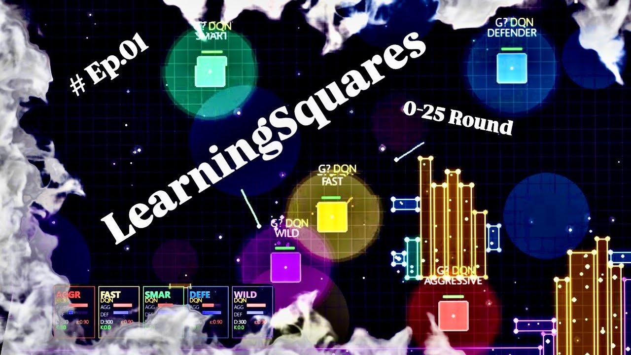AILearningSquares_Ep.1_0-25 #bouncingsquare #squareracegame #squarerace 